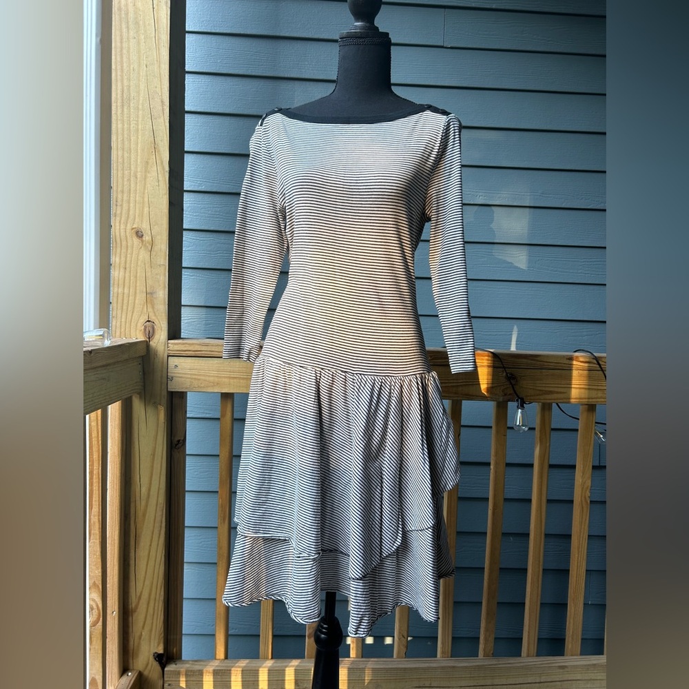 Long sleeve stripe dress